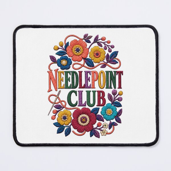 Item preview, Needlepoint Club Colorful Floral Stitching Design designed and sold by RoPrincess.
