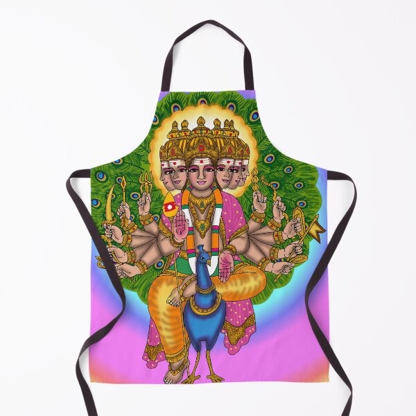 Item preview, Lord Kartikeya Artwork | Divine Hindu Warrior God Digital Illustration designed and sold by Harshit_Digital_Arts.
