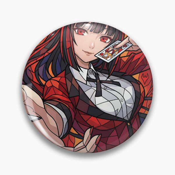 Item preview, Yumeko Jabami Kakegurui Flame Card Stained Glass designed and sold by mildaclairmo.