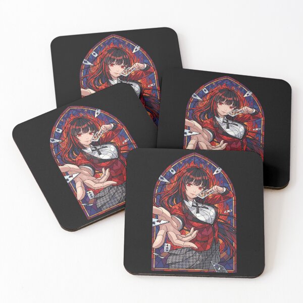 Item preview, Yumeko Jabami Kakegurui Flame Card Stained Glass designed and sold by mildaclairmo.