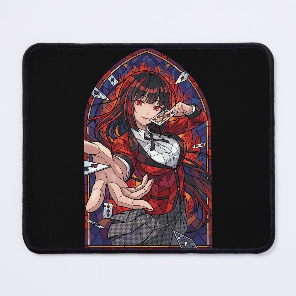 Item preview, Yumeko Jabami Kakegurui Flame Card Stained Glass designed and sold by mildaclairmo.