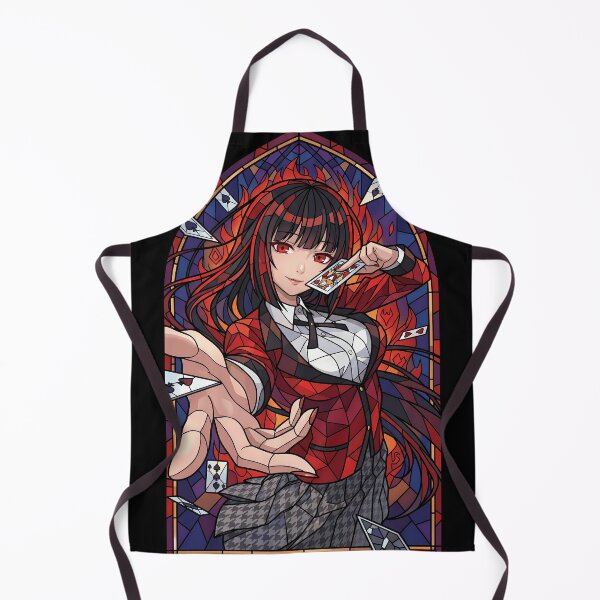 Item preview, Yumeko Jabami Kakegurui Flame Card Stained Glass designed and sold by mildaclairmo.