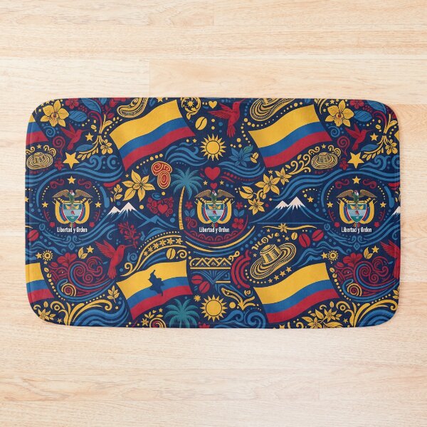 Item preview, Arepas Vibrant Colombian Folk Art Tropical Floral Pattern designed and sold by ART ATTACK ZONE.
