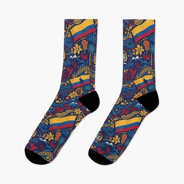Item preview, Arepas Vibrant Colombian Folk Art Tropical Floral Pattern designed and sold by ART ATTACK ZONE.