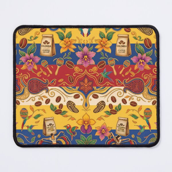 Item preview, Biodiversity Vibrant Colombian Folk Art Tropical Floral Pattern designed and sold by ART ATTACK ZONE.