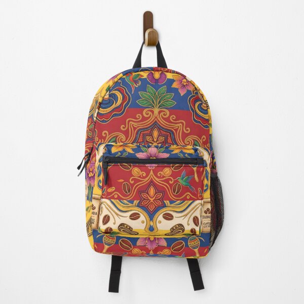 Item preview, Biodiversity Vibrant Colombian Folk Art Tropical Floral Pattern designed and sold by ART ATTACK ZONE.