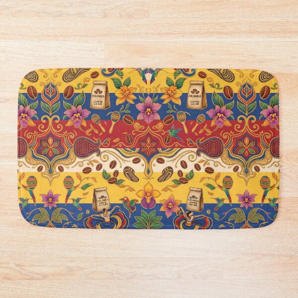 Item preview, Biodiversity Vibrant Colombian Folk Art Tropical Floral Pattern designed and sold by ART ATTACK ZONE.
