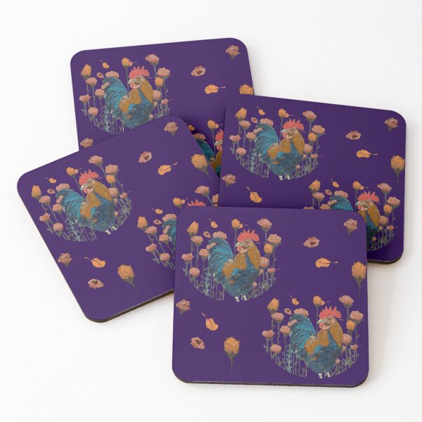 Item preview, Vintage Inspired Country Rooster in Poppy Meadow designed and sold by Grey-Lilly.