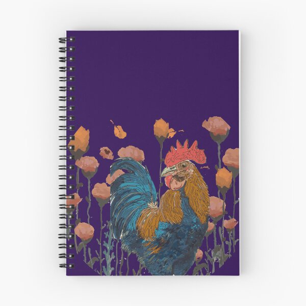 Item preview, Vintage Inspired Country Rooster in Poppy Meadow designed and sold by Grey-Lilly.