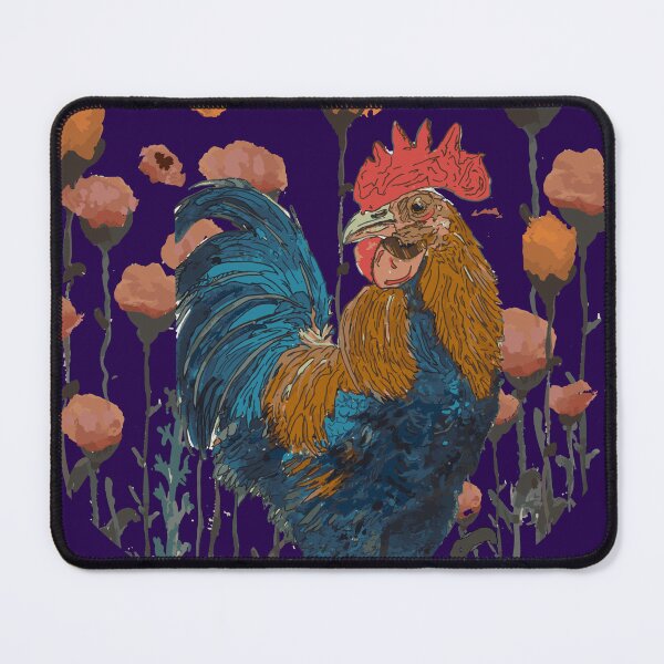 Item preview, Vintage Inspired Country Rooster in Poppy Meadow designed and sold by Grey-Lilly.