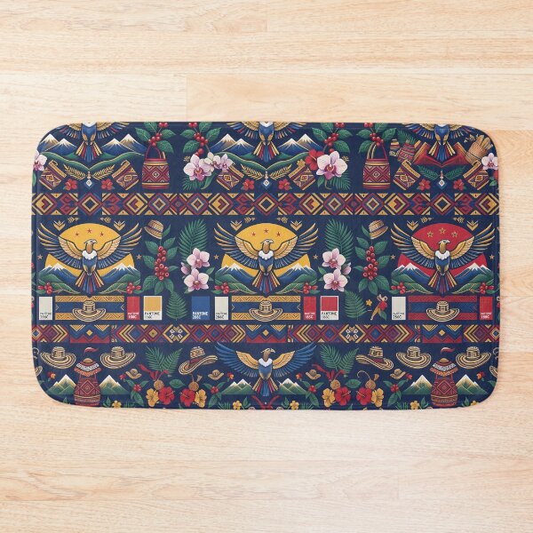 Item preview, Amazon Vibrant Colombian Folk Art Tropical Floral Pattern designed and sold by ART ATTACK ZONE.