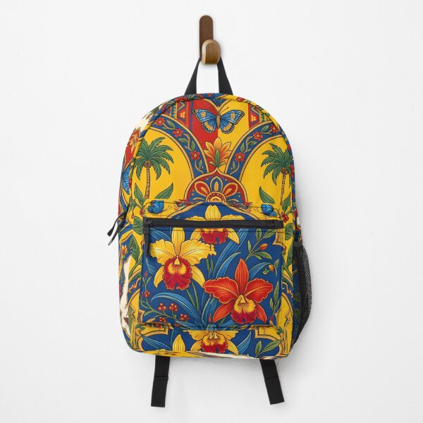 Item preview, Carnival Vibrant Colombian Folk Art Tropical Floral Pattern designed and sold by ART ATTACK ZONE.