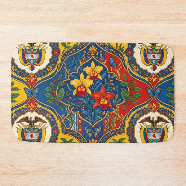 Item preview, Carnival Vibrant Colombian Folk Art Tropical Floral Pattern designed and sold by ART ATTACK ZONE.