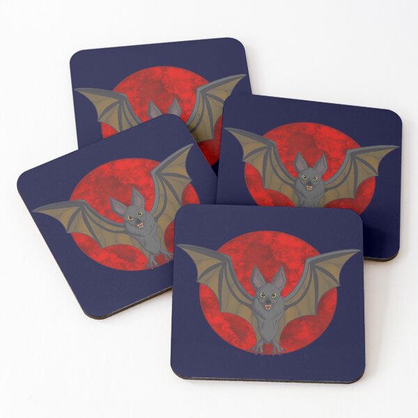 Item preview, Fierce Bat with Blood Moon designed and sold by lucien marcel barrera.
