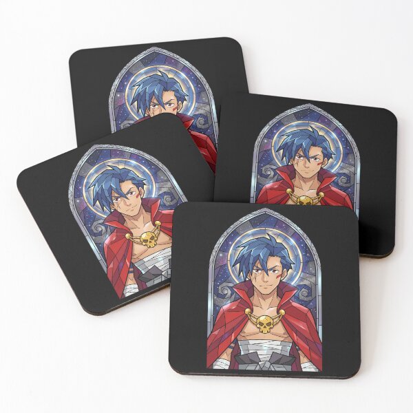 Item preview, Kamina Gurren Lagann Cosmic Stained Glass Portrait designed and sold by mildaclairmo.
