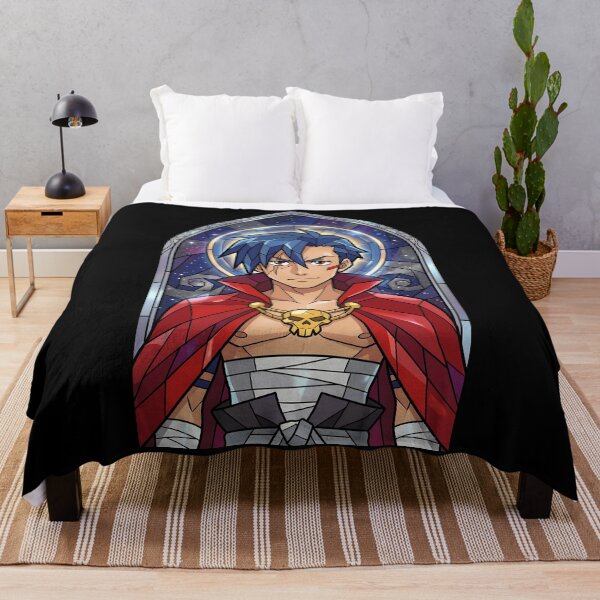 Item preview, Kamina Gurren Lagann Cosmic Stained Glass Portrait designed and sold by mildaclairmo.