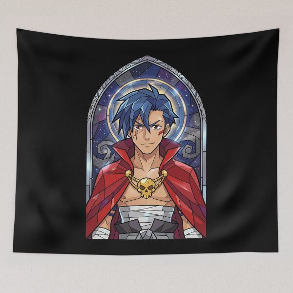 Item preview, Kamina Gurren Lagann Cosmic Stained Glass Portrait designed and sold by mildaclairmo.