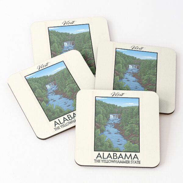 Item preview, Alabama Scenic Vintage Style Travel Advert designed and sold by Dimensionality.