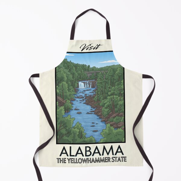 Artikelvorschau, Reiseanzeige im Vintage-Stil mit malerischen Motiven aus Alabama entworfen und verkauft von Dimensionality.