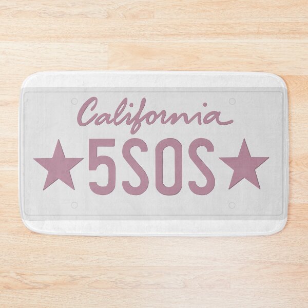 Item preview, 5 Seconds of Summer California Licence Plate designed and sold by RebelAtHeartDesigns.