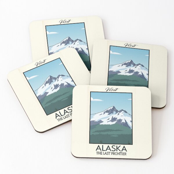 Item preview, Alaska Scenic Vintage Style Travel Advert designed and sold by Dimensionality.