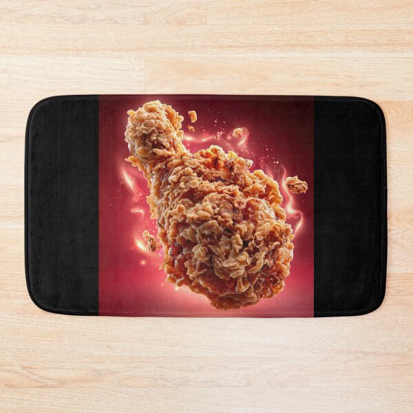 Item preview, Golden Crispy Fried Chicken Drumstick | Crunchy Food Art | Crispy Comfort Food Illustration designed and sold by Grafititee.