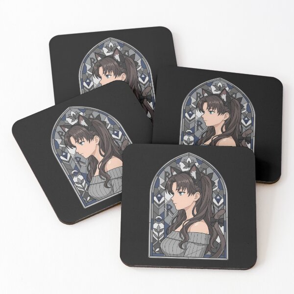 Item preview, Rin Tohsaka Fate Stay Night Gothic Stained Glass Anime Girl designed and sold by mildaclairmo.