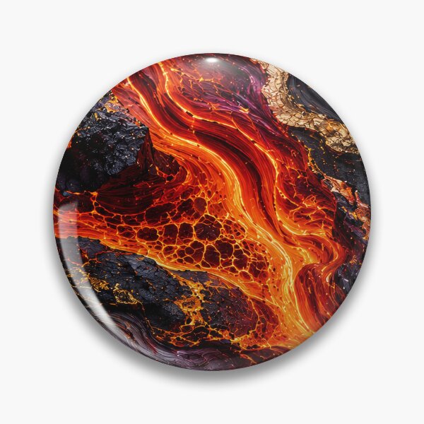 Item preview, Abstract Volcanic Eruption Close Up Lava River designed and sold by SassyArtistry.
