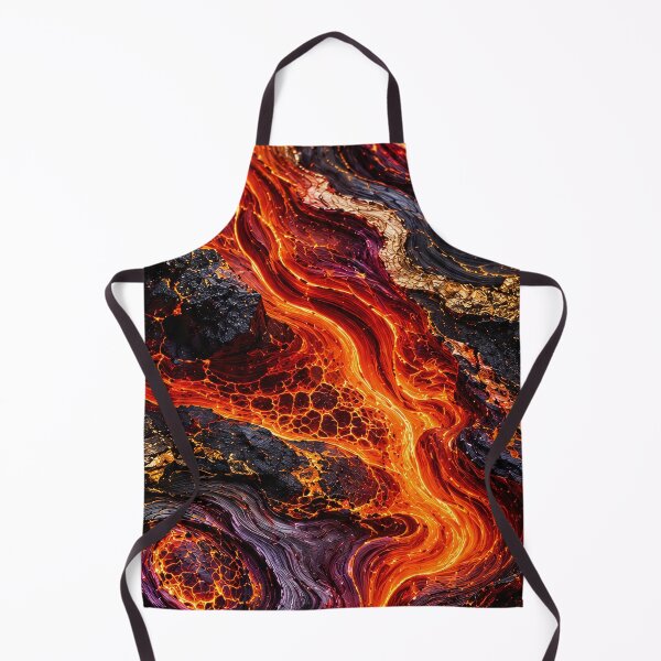 Item preview, Abstract Volcanic Eruption Close Up Lava River designed and sold by SassyArtistry.