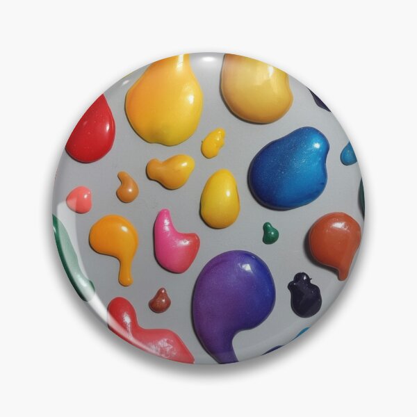 Item preview, Vibrant 3D Paint Blobs on Gray Background designed and sold by Ingorgia Studio.
