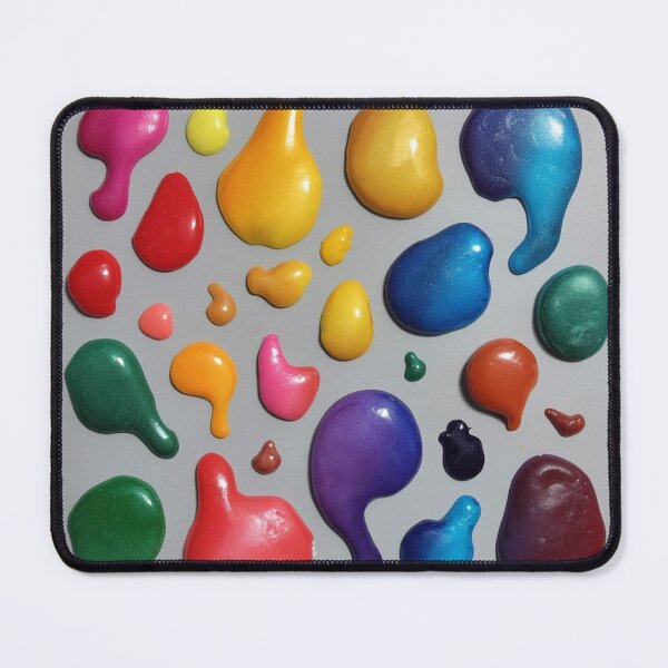 Item preview, Vibrant 3D Paint Blobs on Gray Background designed and sold by Ingorgia Studio.