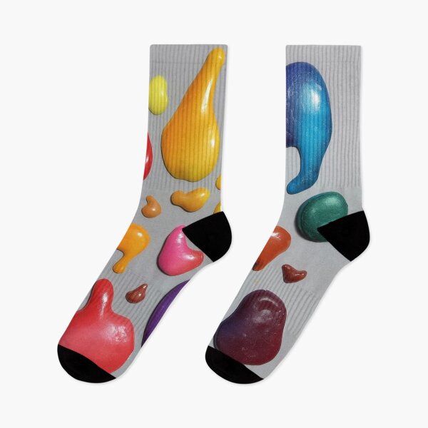 Item preview, Vibrant 3D Paint Blobs on Gray Background designed and sold by Ingorgia Studio.