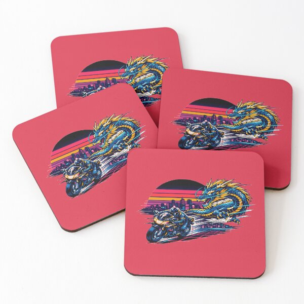 Item preview, Synthwave Highway Dragon Race designed and sold by KungPowUnicorn.