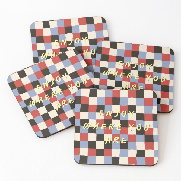 Item preview, Enjoy Where You Are" — Mid Century Wall Art Print designed and sold by Rooted & Co.