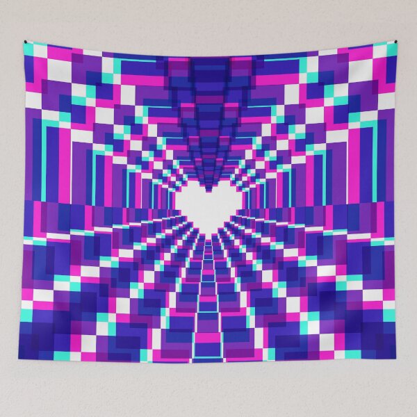 Item preview, Pixel Heart Kaleidoscope - Mystic designed and sold by animinimal.