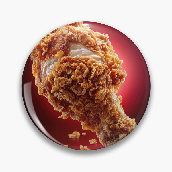 Item preview, Golden Crispy Fried Chicken Drumstick | Crunchy Food Art | Crispy Comfort Food Illustration designed and sold by Grafititee.