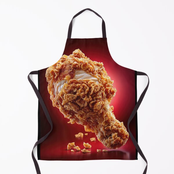 Item preview, Golden Crispy Fried Chicken Drumstick | Crunchy Food Art | Crispy Comfort Food Illustration designed and sold by Grafititee.