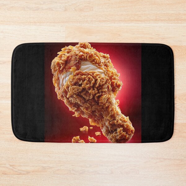 Item preview, Golden Crispy Fried Chicken Drumstick | Crunchy Food Art | Crispy Comfort Food Illustration designed and sold by Grafititee.