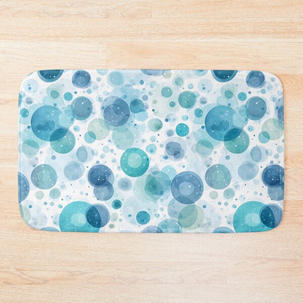 Item preview, Liquid Oxygen Blue Bubble Circle All-Over Pattern designed and sold by Boddicca.