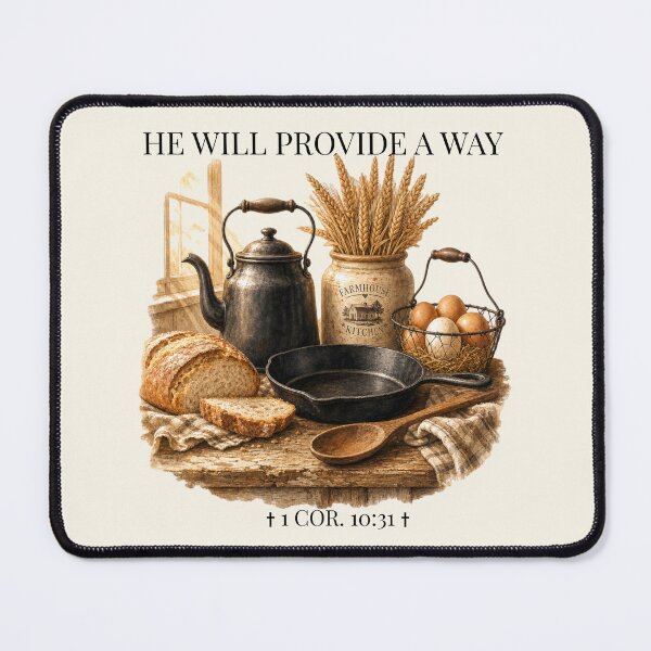 Item preview, Jesus Will Provide A Way Scripture Art designed and sold by Rosie's Wildflower Boutique.