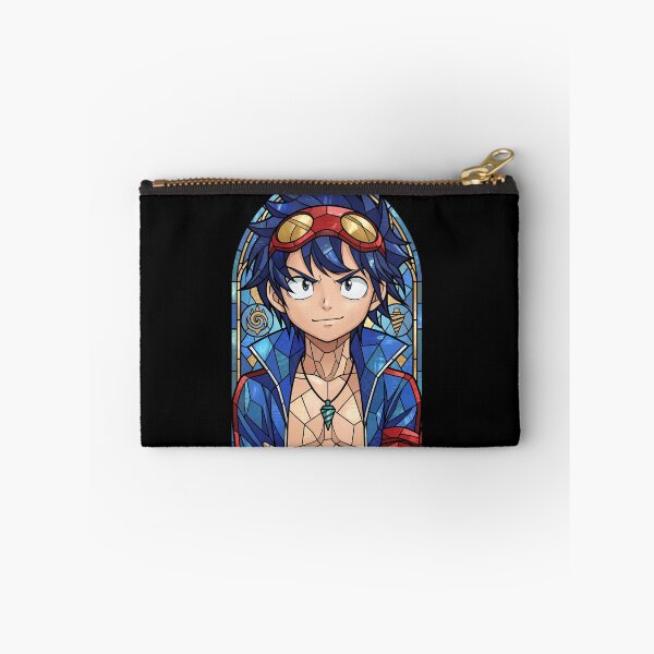 Item preview, Simon Gurren Lagann Stained Glass Spiral Hero Portrait designed and sold by mildaclairmo.