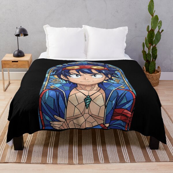 Item preview, Simon Gurren Lagann Stained Glass Spiral Hero Portrait designed and sold by mildaclairmo.