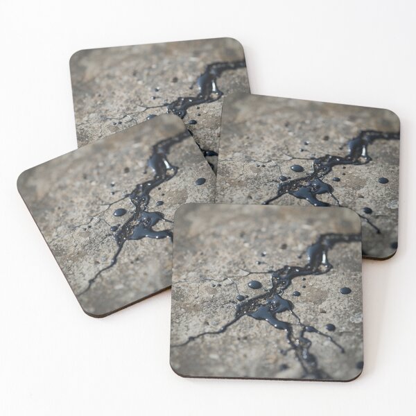 Item preview, Glossy Black Liquid Resin on Textured Stone designed and sold by Ingorgia Studio.