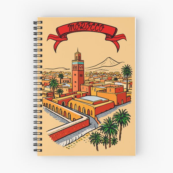 Item preview, Morocco Cityscape – Vintage Travel Poster Illustration designed and sold by zoliartdesign.