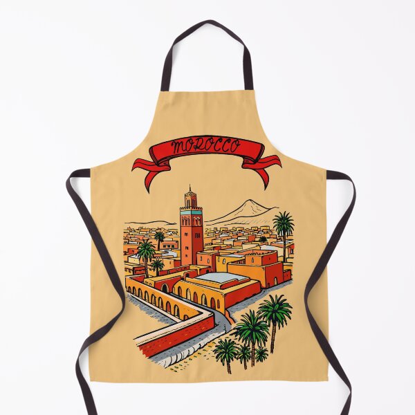 Item preview, Morocco Cityscape – Vintage Travel Poster Illustration designed and sold by zoliartdesign.