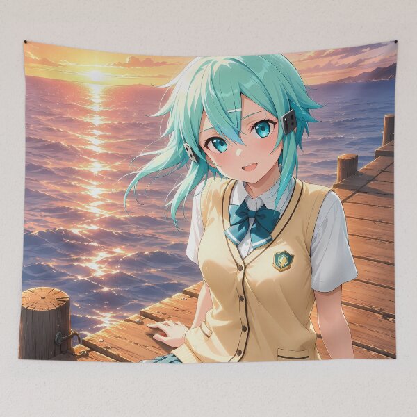 Item preview, Sinon Sword Art Online Sunset Ocean Pier designed and sold by mildaclairmo.