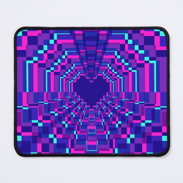 Item preview, Dark Pixel Heart Kaleidoscope - Mystic designed and sold by animinimal.