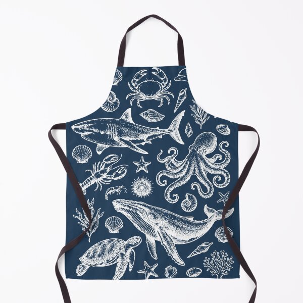 Item preview, Ocean Creatures Vintage Style Ocean Life designed and sold by aponwao.