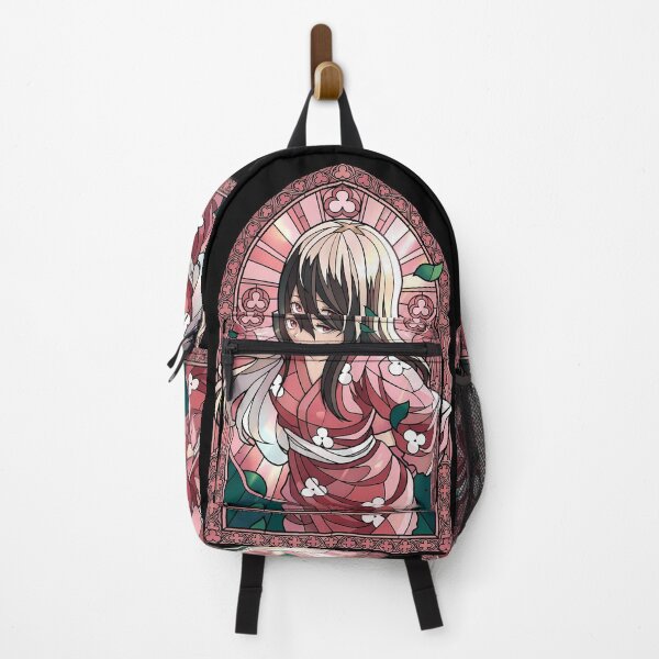 Item preview, Mio Dororo Pink Kimono Floral Stained Glass Serenity designed and sold by mildaclairmo.