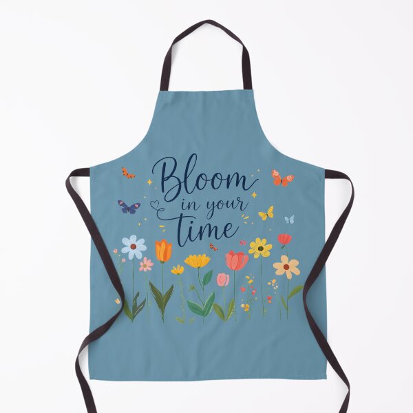 Item preview, Bloom in Your Time | Inspirational Floral Quote with Butterflies designed and sold by innerfaith.
